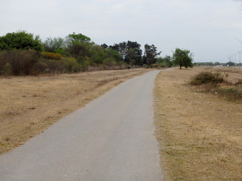 The bike trail continues.